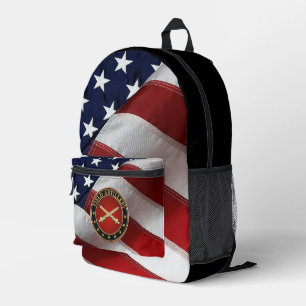 Mochila Impresa Edición Especial Insignia de la Rama de Artillería