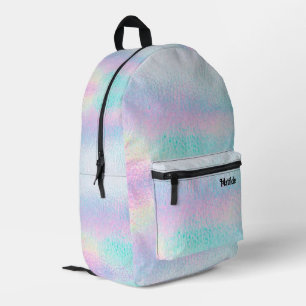 Mochila Impresa efecto de vidrio holográfico falso