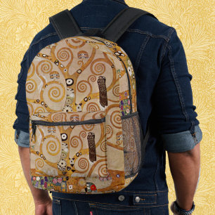 Mochila Impresa El Árbol de la Vida de Gustav Klimt, Arte Nouveau 