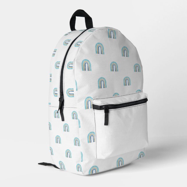 Mochila Impresa El arcoiris del Boho moderno (Esquina izquierda trasera)