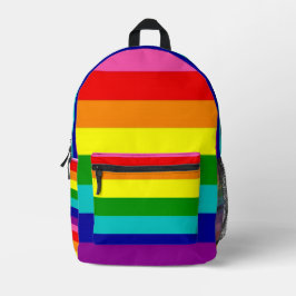 Mochila Impresa El arcoiris del orgullo gay colorido