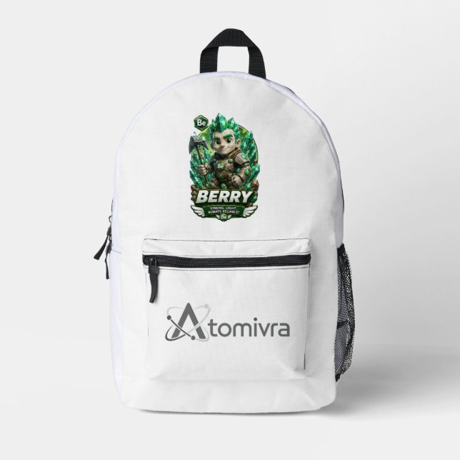 Mochila Impresa El berilio es ATOMIVRA (Anverso)