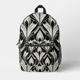 Mochila Impresa El blanco y negro decorativo
