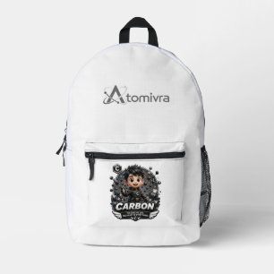 Mochila Impresa El carbono es el corazón de ATOMIVRA