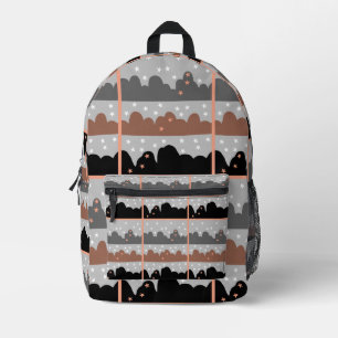 Mochila Impresa El cielo estrellado y los árboles abstractos