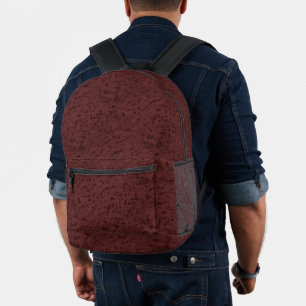 Mochila Impresa El Corcho de Vino Rojo parece Grano de Madera