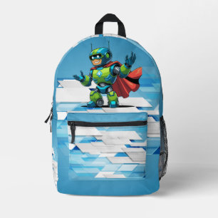 Mochila Impresa el diseño de robots más dulce