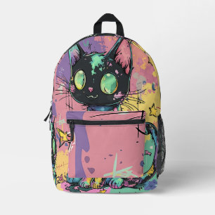 Mochila Impresa El Gótico Kawaii Pastel Patchwork Gótico Creepy