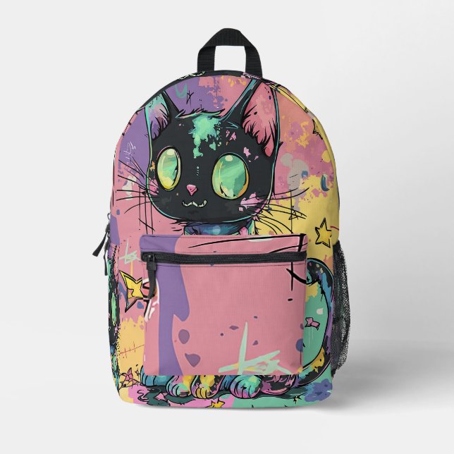 Mochila Impresa El Gótico Kawaii Pastel Patchwork Gótico Creepy (Anverso)