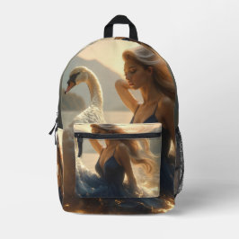 MOCHILA IMPRESA EL LAGO DE LOS CISNES - BALLET Y DANZA - 