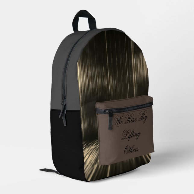 Mochila Impresa El mejor arte de amigo del hombre de la tecnología (Esquina izquierda trasera)