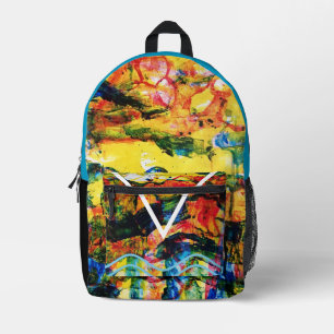 Mochila Impresa El paisaje amarillo.