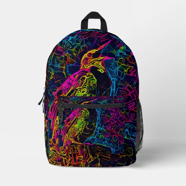 Mochila Impresa El pájaro solitario 3 (Anverso)