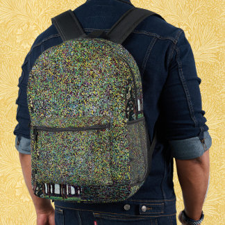 Mochila Impresa El parque de Gustav Klimt, Arte Nouveau vintage