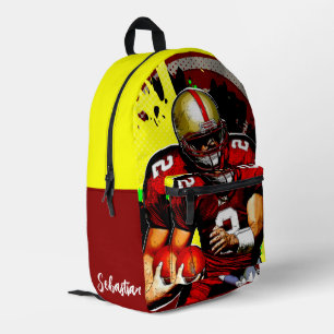 Mochila Impresa El Quarterback del fútbol personalizado
