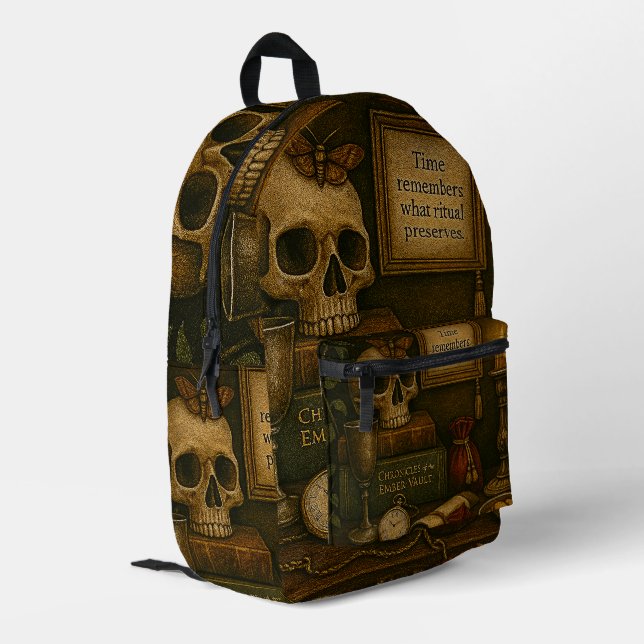 Mochila Impresa El tiempo recuerda (Esquina izquierda trasera)