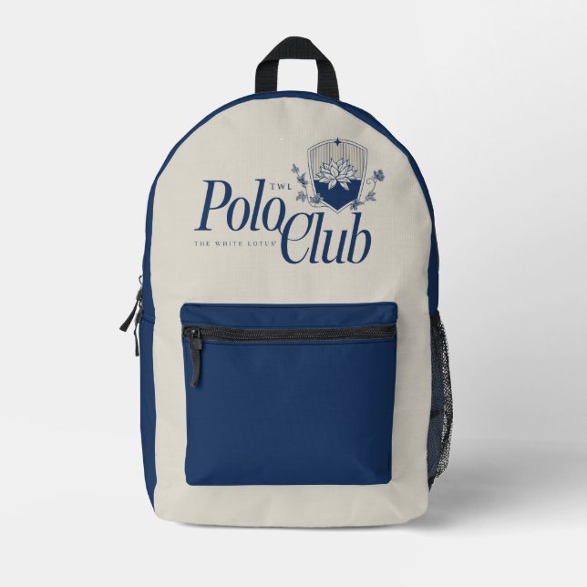 Mochila Impresa El White Lotus Polo Club (Anverso)