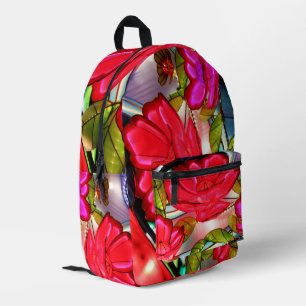 Mochila Impresa Elegancia Eléctrica en Rosa