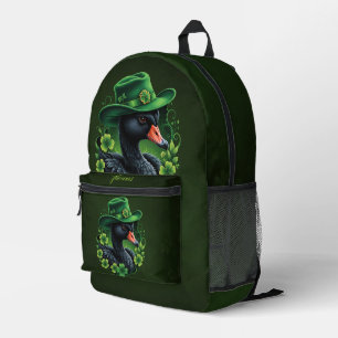 Mochila Impresa Elegancia irlandesa, el cisne negro de San Patrici