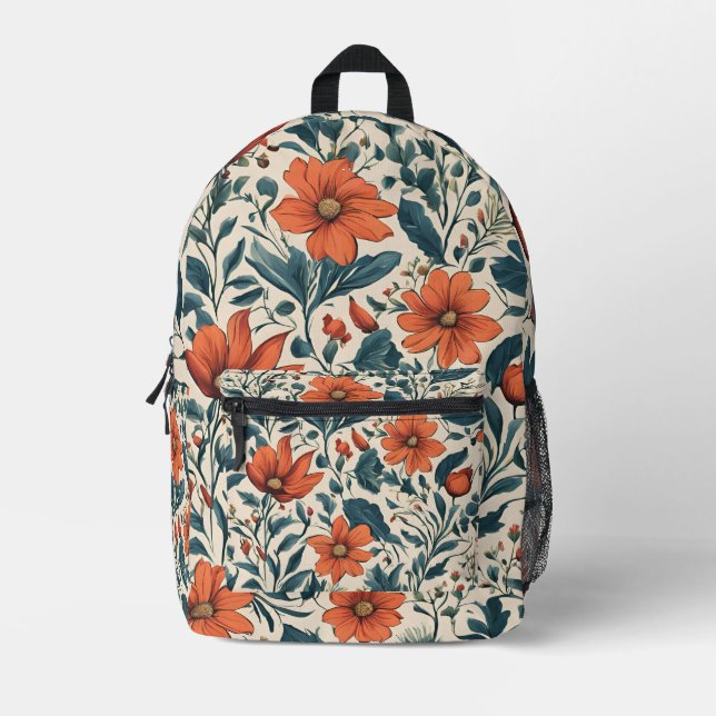 Mochila Impresa Elegant floral pattern (Anverso)
