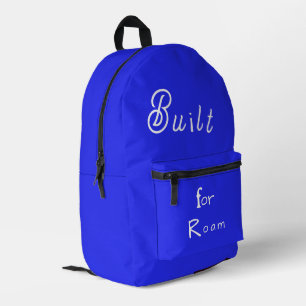 Mochila Impresa Elegante Azul Construido para Vagar Corte y Costu