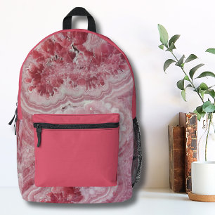 Mochila Impresa Elegante Bonito Agate Chicas rosados