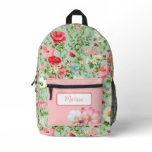 Elegante Flor Silvestre Personalizada País Inglés