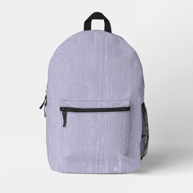 Mochila Impresa Elegante grano de madera de lavanda (Anverso)