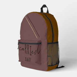 Mochila Impresa Elegante Llevado Fuera de lo Común Diario   Imprim