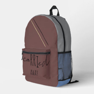 Mochila Impresa Elegante Llevado Fuera de lo Común Diario Imprim
