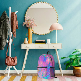 Mochila Impresa Elegante Nombre Abstracto Moderno de Fuego Opalo D