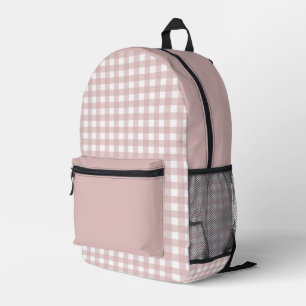 Mochila Impresa Elegante Patrón De Plata Rosa Muerta