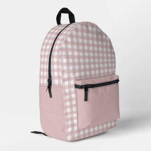 Mochila Impresa Elegante Patrón De Plata Rosa Muerta