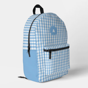 Mochila Impresa Elegante patrón de rejilla oscura