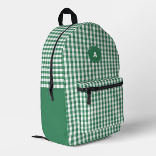 Mochila Impresa Elegante patrón de rejilla oscura