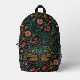Mochila Impresa Elegante Personalizado libélula boho chic vintage