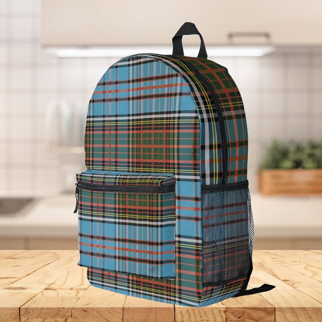 Mochila Impresa Elegante Plaid Rustic Anderson Tartán (Rustic Plaid Anderson Tartan Backpack)