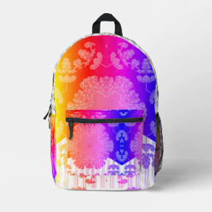 Mochila Impresa Elegante Resumen de Música Geométrica Retrospectiv