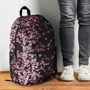 Mochila Impresa Elegante Shinny Rosegold Secuencias de Girly Merma