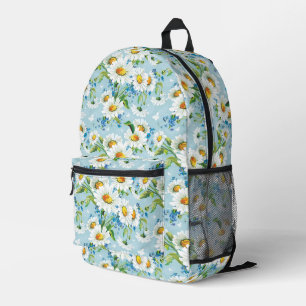 Mochila Impresa Elegante y bonito patrón floral brillante 2