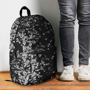 Mochila Impresa Elegante y brillante secuencia plateada moderna Gi
