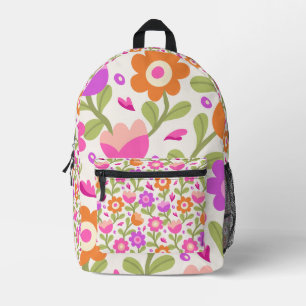 Mochila Impresa Elegantes diseños florales - Hermoso y Personaliza