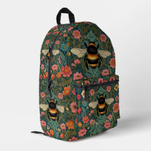 Elegantes florales boho retro de abeja primavera