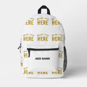 MOCHILA IMPRESA ELEGANTES PERSONALIZABLES BLANCOS VERIFICADOS DE M