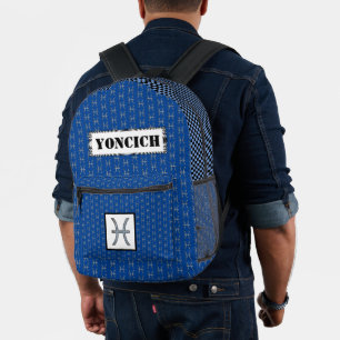 Mochila Impresa Elemento de símbolo zodiaco de Pisces por Kenneth