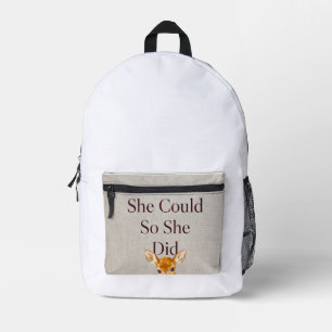 Mochila Impresa Ella Creyó Que Podía Así Que Lo Hizo Inspiración
