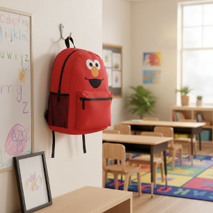 Mochila Impresa Elmo Face Art