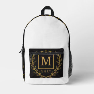 Mochila Impresa "Emblema Real NMKY – Diseño de Cresta con Monogram