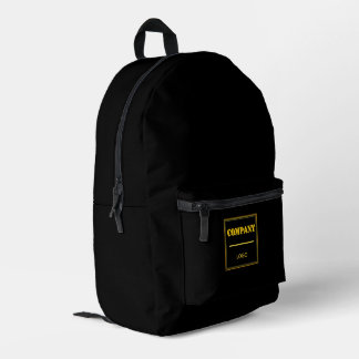 Mochila Impresa Empresa personalizada negra moderna personalizada 