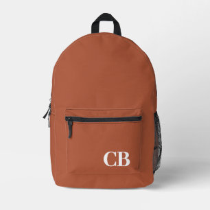 Mochila impresa en monograma de cobre con color qu